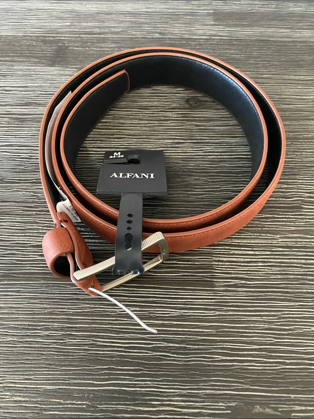 Alfani Brown Leather Belt - Men’s M
